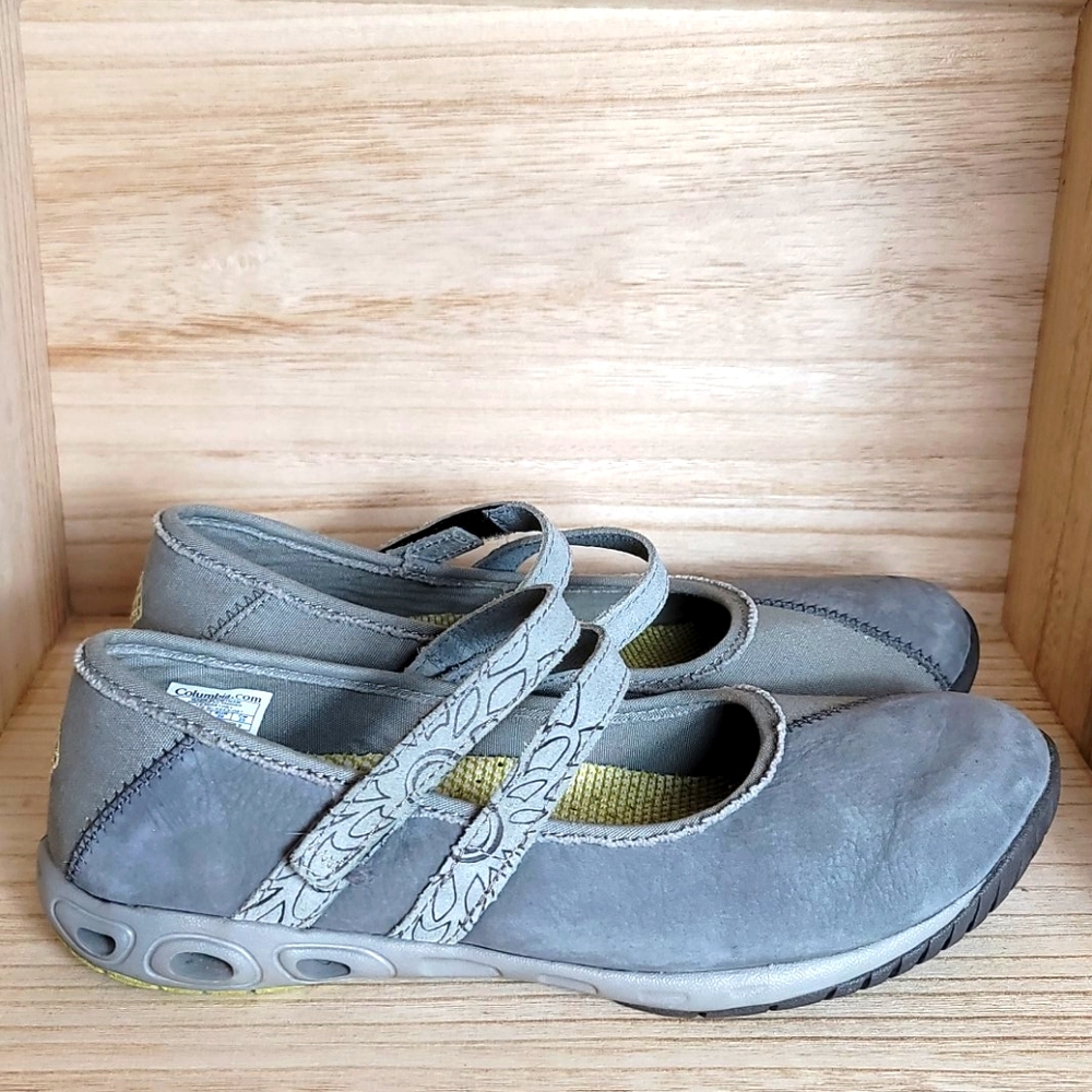 Columbia Omni-grip Ladies Gray Mary Jane Shoes